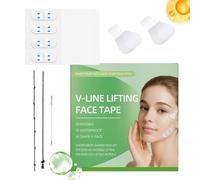 Face Lift Tape - 5,91 Inches Tape | Adhesive Beauty - Ultra-thin Invisible Lifting Stickers 40 Water Drop 120 Pieces For Face Jowls Eyes Neck Chin At Home Or Travel