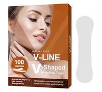 Face Lift Tape Invisible - V Shape Tape, Skin Firming Adhesive | Transparent Design for Natural Look, Gentle Lift for Double Chin and Cheeks, Sweat-Resistant Wear for Makeup Application and Events