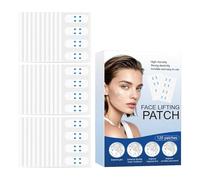 Face Lifting Tape, 120 Pieces Invisible Neck Lift Tape, 2.2 x 3.35 Inches Breathable Elastic Slimming Strips Facial Shapers for Travel, Nighttime Routine, Role Play, Cosmetic
