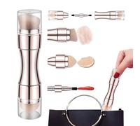 Face Makeup Brushes, 4 In 1 Double End Applicator, Portable Foundation Brush, Multifunctional Design For Lip Gloss, Eyeshadow, Grade