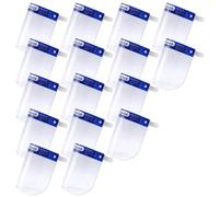 Face Mask 16 Pieces Transparent Screen Anti-Splash Safety Mask Full Protection Comfortable Lightweight Reusable For Home Work