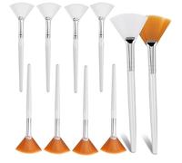 Face Mask Brush,10 Pcs Facial brushes Fan Brushes Acid Applicator Cosmetic Brush DIY Makeup Tool for Mud Face Cream