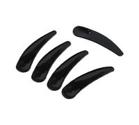 Face Mask Brush 100pcs Disposable Mask Cream Spoons Mini Mixing Spatula Curved Scoop Eye Stick Face Care Beauty Tool Kits(Black)