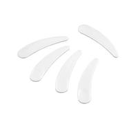 Face Mask Brush 100pcs Disposable Mask Cream Spoons Mini Mixing Spatula Curved Scoop Eye Stick Face Care Beauty Tool Kits(White)