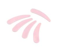 Face Mask Brush 100pcs Disposable Mask Cream Spoons Mini Mixing Spatula Curved Scoop Eye Stick Face Care Beauty Tool Kits(Pink)