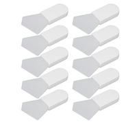 Face Mask Brush Silicone Hairless Portable Facial Mud Applicator Beauty Tool 10Pcs Set for Even Application Travel Friendly (Polygonal model)