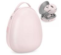 Face Mask Case Compatible with Shark CryoGlow LED Face Mask, Elegant Sculpted Travel Storage with Premium PU Exterior, Organized Storage, Carrying Handle and Adjustable Shoulder Strap, Rose Pink