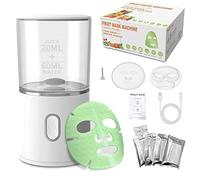 Face Mask Machine with 32 Pcs Collagen, DIY Natural Fruit Vegetable Mask, Rechargeable Automatic Mask Machine for Eyes Chest Hand Neck Skin Care SPA Facial Skin Care Mothers Day Gifts for Mum