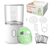 Face Mask Maker With 32Pcs Collagen, DIY Natural Fruit Vegetable Mask, Automatic Machine for Eye Chest Hand Neck Skin Care, SPA Facial Treatment (Rechargeable)