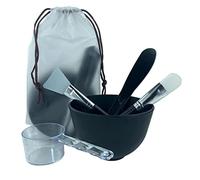 Face Mask Mixing Bowl Set. 5IN 1 SPA Quality Face Mask Tool Kit. with Silicone Face Mask Brush Applicator,Premium Soft Face Brushes, Silicone Facial Mask Bowls, Mask Spatula, Measuring Scoop