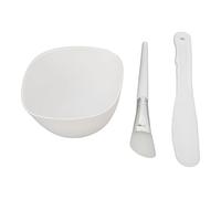 Face Mask Mixing Bowl Set, Portable Silicone DIY Mask Mixing Kit with Brush and Spatula, 3PCS Beauty Tools for Homemade Facial Care Skincare Treatment