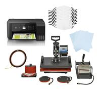 Face Masks Sublimation Blank 10/5 in 1 Heat Press Machine/Eco Tank Printer Transfer Bundle 5 Layer Filter Adults Medium White Custom Design Print Personalise Customise Printing