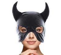 Face Masque PU Leather Adjustable Funny Breathable Head Hood