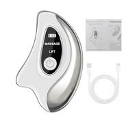 Face Massager - 2-in-1 Neck Massage Device - Gua Sha Electric Massager | for Home Travel Daily Routine Nighttime Busy Professionals Travelers Ladies Wives Women