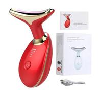 Face Massager, 2025 Upgrade 7 in 1 LED Face & Neck Sculptor Device, 7 Colors 3 Modes Led Facial Sculptor Device for Face & Neck face Massager for Firming and Smoothing The Skin Suitable (Red)