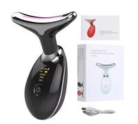 Face Massager, 2025 Upgrade 7 in 1 LED Face & Neck Sculptor Device, 7 Colors 3 Modes LED Sculptor Device for Face & Neck, Face Massager for Firming and Smoothing The Skin (Black)