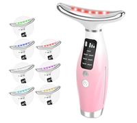 Face Massager, 3 Modes 7 Colors Anti-Wrinkle Face Toning Device with 45±5°C, Electric Facial & Neck Massager for Women