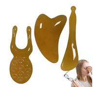Face Massager - 3 Parts Resin for Manual Modelling Care - Face Massage Tools - For Daily Bathroom Beauty Regime of Women and Men in the Home Spa