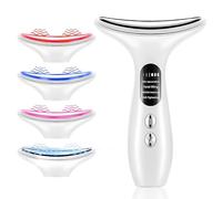 Face Massager 40-45 °C Anti-Wrinkle Facial Massager 4 in 1 Facial Lifting Device 4 Modes Face Sculptor EMS Microcurrent Massage Red Light Therapy Electric Skin Lift Neck Beauty Skin Tightening Machine