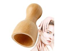 Face Massager - Beech Wood, 3.2 x 3.2 x 6 cm, Compact, Ergonomic, Face Modeling Tool with Cups for Face Lifting Massager, Relaxation, Skin Care, Body, Arms, Legs