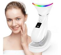 Face Massager Electric,7 Color Light Therapy Wand,3 Modes 45°C HOT/5°C Cold Microcurrent Face Lift Device, Sculpting Device with Vibrating,EMS Toning Firming for Enhanced Neck and Shoulder Care