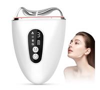 Face Massager Electric Sculpting Device, Facial Neck Massager Beauty with 3 LED, Face Toning Device 4 Modes, with Vibration and hot&Cold Functions, 45°C EMS Microcurrent, for Anti-Aging Wrinkles