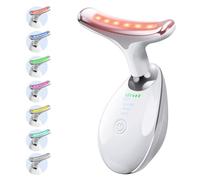 Face Massager, Facial Device & Neck Massager, Electric Face Toning Devices with 45±5°C Heating, 3 Modes and 7 Color Light for Skin Toning & Anti-Wrinkle, Beauty Device for Women