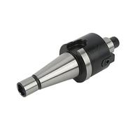 Face Mill Cutter Holder NT30 FMB22 45L, CNC Milling Machine Tool Holder, High Hardness 40cr Alloy Steel with Surface Coating, Durable Face Mill Arbor Shank for Metal Processing and