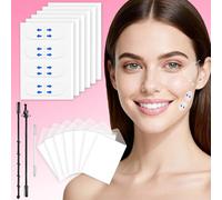 Face Neck Tape Lifting Invisible, Face Lift Tape, 140 PCS Instant Facelift Tape with 9 Strings, Makeup V-Shaped Face Tapes for Lifting Sagging Skin Double Chin Eyes Wrinkles-007