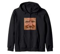 face of president Donald J Zip Hoodie