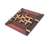Face Off Board Game Ages 3 and Up | Wooden Two Player Thinking Strategy Set with 4 Pawns, 20, Family Tabletop Play Home