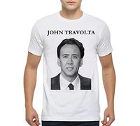 Face Off Nicolas Cage Funny T-T-Shirts Hemden, John Travolta Tee, Men's Sizes(Small)