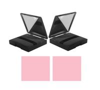 Face Oil Blotting Paper Sheets Oil-Absorbing Paper 2 Sets | Mirror Case, Face Puff Included, Shine Reduction, Oil Control for Makeup Touch-ups