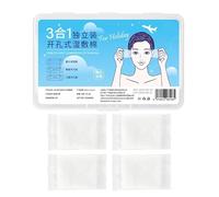 Face Pads Cleansing Cotton Set, Stretchable Gentle Makeup Remover Pads Kit, Soft Daily Skincare Wipes System, Small Size For Facial Use, Home Spa Salon Setup, Overnight Morning Care Routine