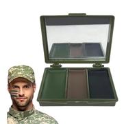 Face Paint - 2.91 Inches Body Makeup | Compact Mirror Box - Lightweight Portable Oil For Field Exercises Paintball Combat Outdoor Adventures Training Kit Hunting Airsoft