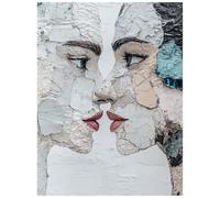Face Paint by Numbers for Adults, Abstract Acrylic Paint by Numbers Kits, Hobbies for Adults Women Art Supplies 40x54in, Canvas for Painting Wall Art for Living Room Decor and Gifts for Women 8YH-6580