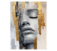 Face Paint by Numbers for Adults, FigureArt Paint by Numbers for Children, DIY Hobbies for Adults Women Canvas for Painting 22x16In,Paintings Wall Art for Living Room Decor, Gifts for Women model-8366