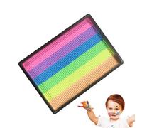 Face Paint Crayons For Kids - , Face Painting Palette With 2 Brushes 32 Stencils, Washable Facee Paints Safe Body Paint For Adults Kids - Water Based Split Cake Facee Painnt Palette