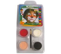 Face Paint Design A Face Pack Cat, 4 Colour Set