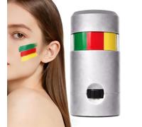Face Paint for Events, Sweat Proof Country Flag Facial Painting Makeup, 2.75x1.69x0.59 in Device with Secure Grip, Cosmetic Gear with Quick Setup, Household Supply Accessory for Athletes Players Women