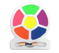 Face Paint Kit for Kids & Adults - 6 Vibrant Colors: Green, Purple, Royal Blue, Bright Orange, Hot Pink & Neon Yellow - Water & Oil Based - Easy On & Off - Halloween & Cosplay Makeup for Parties (#02)