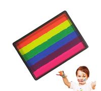 Face Paint Kit,Rainbow Face Palette - 6 Colors Painting Supplies Watercolor Makeup for Adults Kids Stage Carnival Halloween Wedding Birthday Concert Festival Cosplay