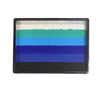 Face Paint Palette - Rainbow Kit 6 Colors Water Activated Makeup Set, Professional Body | Festival Cosplay Supplies for Carnival, Wedding, Halloween, Co