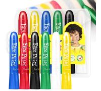 Face Paint Pens - Facepaints Set For Kids - 6 Colours Face Body Paint Crayons Kit - Non-Toxic Washable Halloween Makeup For Adults Kids Party Festival Accessories