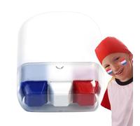 Face Paint Pens | Long-Lasting Waterproof Sweat-Proof Football Theme Twistable Face Paint Marker Sticks,3-Color Cream Body Stick, Blendable Painting Supplies for Adults and Kids