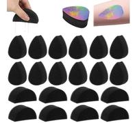 Face Paint Sponges 24 Pack | Oval & Half-Round Styles | High-Density Soft Black Sponges for Face Painting, Body Art, Makeup, Watercolours, Crafts, Pottery, Clay Work & Cleaning | Reusable &