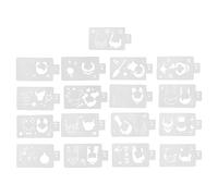 Face Paint Stencils 2 Sets, 34 Sheets Reusable Plastic Templates for Body Art, Princess and Cartoon Designs for Parties and Festivals