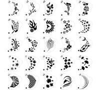 Face Paint Stencils Kit for Kids Adult Face Painting Templates Eye Hollow Plastic Topography Mold Stage Performance Beginner Makeup Art Painting