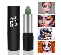 Face Paint Stick, Green Eye Body Paint Stick for Softball Football Baseball Lacrosse, Non Toxic Makeup Stick for Adults Kids Halloween Cosplay, Sport Oil-based Painting Stick