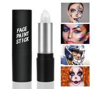 Face Paint Stick, White Eye Body Paint Stick for Softball Football Baseball Lacrosse, Non Toxic Makeup Stick for Adults Kids Halloween Cosplay, Sport Oil-based Painting Stick